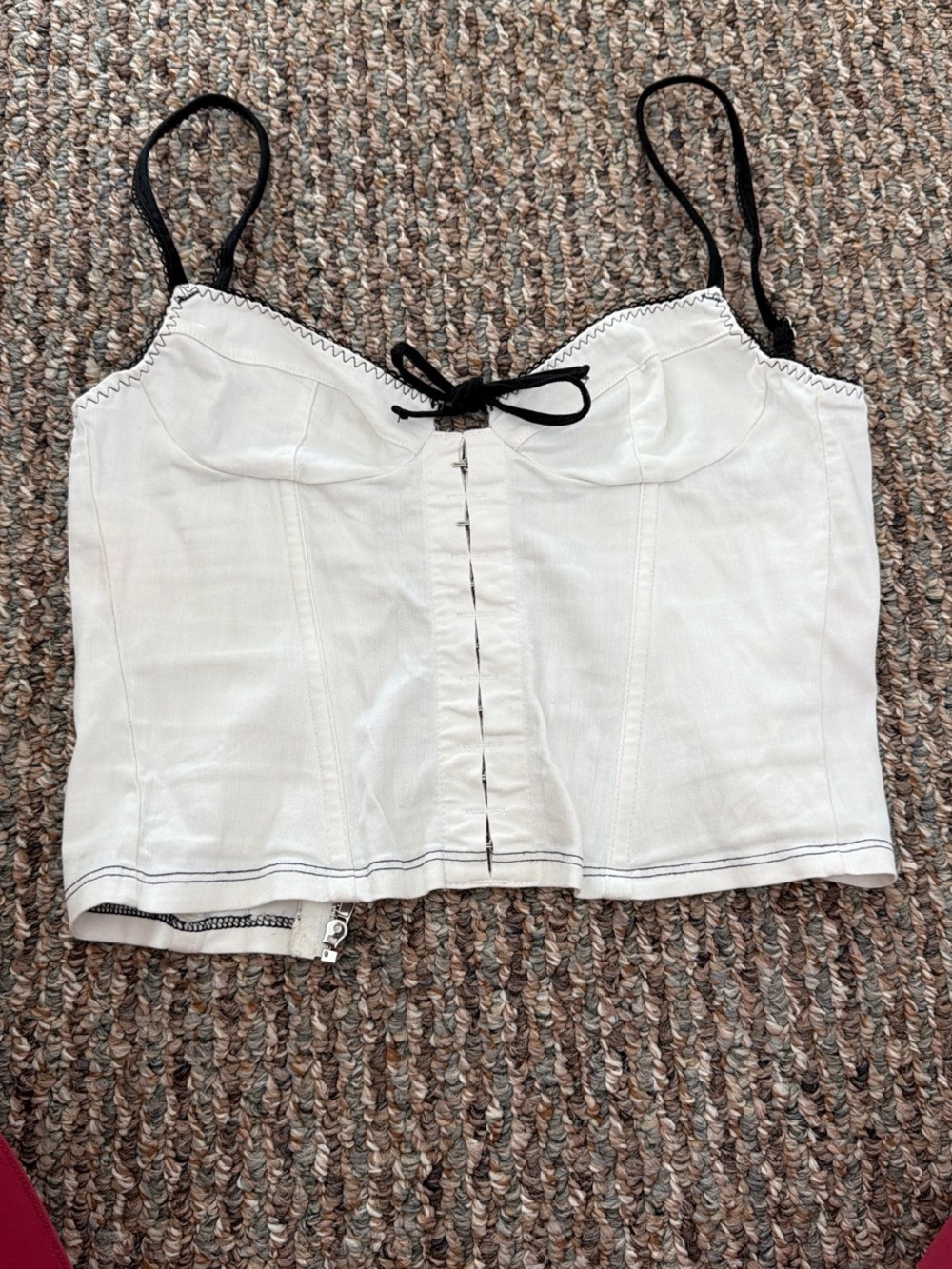 White fox corset